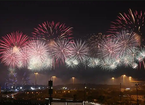 美姑县焰火晚会